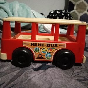 Fisher-Price Red Mini Bus Toy